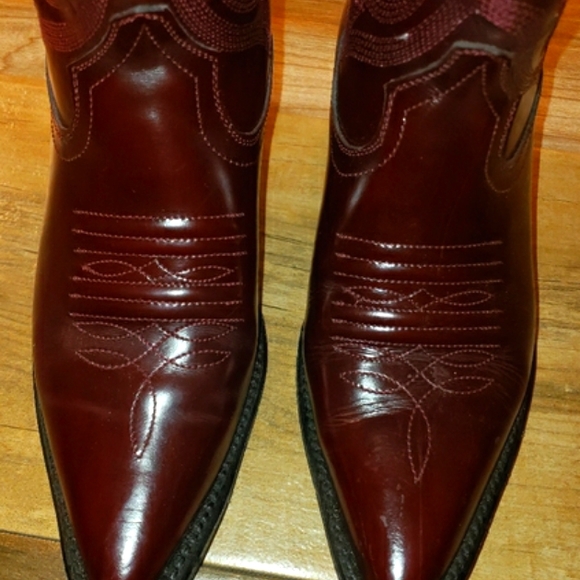 Corral cowgirl boots/ burgundy made in Mexico !Tejana - Picture 5 of 11